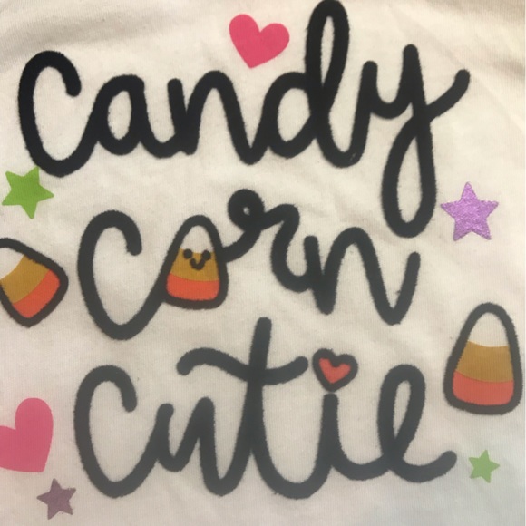 candy corn cutie LS graphic raglan toddler Halliween pullover - Picture 2 of 6
